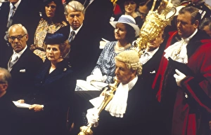 Images Dated 3rd March 2011: Royal wedding 1981 - Margaret Thatcher