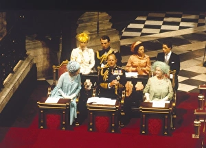 Wedding of Charles and Diana Collection: Royal Wedding 1981 - the royal family in St Pauls