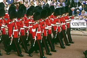Images Dated 30th January 2012: Royal Wedding 1986 - Guards in procession