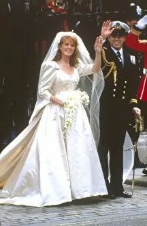 Images Dated 1st February 2011: Royal Wedding 1986 - just married