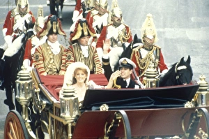 Images Dated 1st February 2011: Royal Wedding 1986 - just married