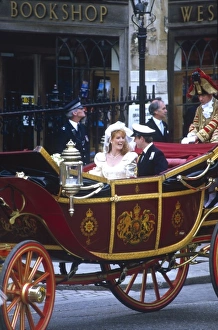 Images Dated 1st February 2011: Royal Wedding 1986 - just married