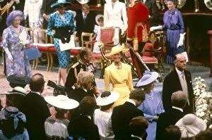 Images Dated 1st February 2011: Royal Wedding 1986 - parents of the bride and groom