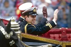 Images Dated 1st February 2011: Royal Wedding 1986 - Prince Andrew