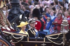 Images Dated 1st February 2011: Royal Wedding 1986 - Prince Philip and Susan Barrantes