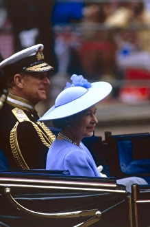 Images Dated 1st February 2011: Royal Wedding 1986 - Queen and Prince Philip
