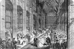 Royal Wedding King Edward VII Gallery: Royal wedding ceremony 1863 - nave procession