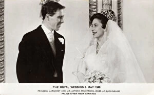 Images Dated 6th August 2018: Royal Wedding, Princess Margaret and Anthony Armstrong-Jones