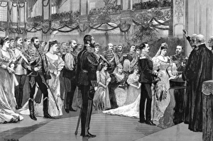 Images Dated 15th February 2011: Royal wedding: Princess Victoria Melita & Prince Ernst Ludwig