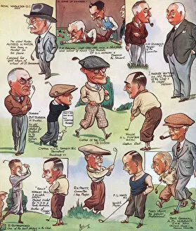 Caricature Collection: The Royal Wimbledon Golf Club