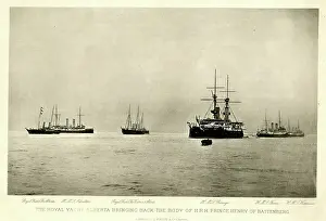Malaria Prints: Royal Yacht Alberta returning Prince Henry of Battenberg