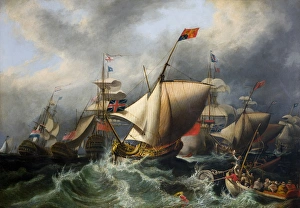 Images Dated 14th September 2010: The Royal Yacht conveying George I to England