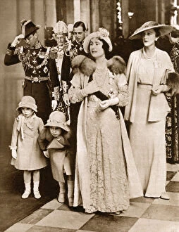 Royals leaving St. Pauls - Silver Jubilee of King George V