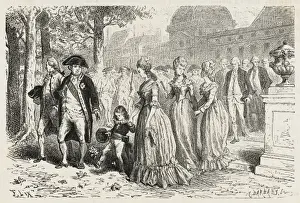 Confined Prints: Royals in Tuileries - 1