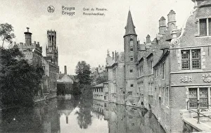 Rosary Prints: Rozenhoedkaai (Rosary Quay), Bruges, Belgium