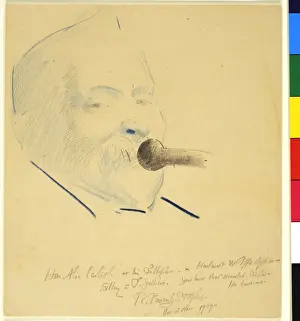 Crayon Prints: Rt. Hon. Alexander Carlisle in Harland & Wolffs Office