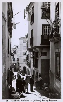 Slope Prints: Rua da Regueira, Alfama district, Lisbon, Portugal
