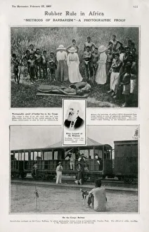 Images Dated 11th March 2020: Rubber Rule in Africa - Methods of Barbarism. The atrocities carried out against