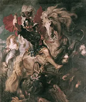 Fine Art Prints: RUBENS, Peter Paul (1577-1640). The Combat Between