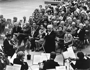 Adults Prints: Rudolf Barshai conducting Bournemouth Symphony Orchestra