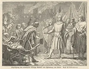 1218 Prints: Rudolf I Elected 1273