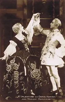 Doris Prints: Rudolf Valentino and Doris Kenyon in Monsieur Beaucaire
