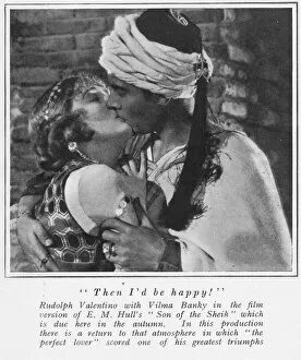 Rudolph Valentino and Vilma Banky in the film