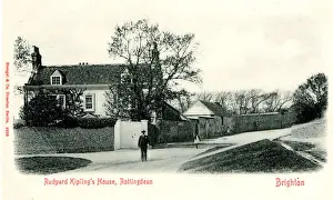 Rudyard Prints: Rudyard Kiplings House, Rottingdean, Brighton, Sussex