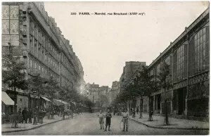 Arrondissement Collection: Rue Brochant with covered market building, Paris, France