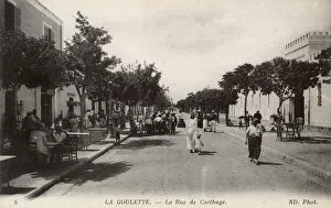 Carthage Collection: Rue de Carthage, La Goulette, Tunisia, North Africa