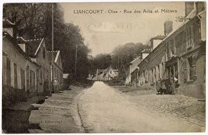 Metiers Prints: Rue des Arts et Metiers, Liancourt, Oise, France Date: circa 1910