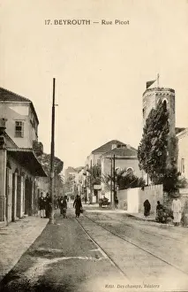Cities Prints: Rue Georges-Picot in Beirut (Beyrouth), Lebanon