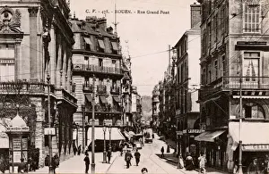 Rue Grand Pont, Rouen, Northern France