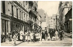 Images Dated 17th October 2019: Rue Jacquemont, Avenue de Clichy, Paris, France