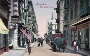 Pedestrian Prints: Rue de la Poste in Alexandria, Egypt