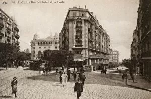 Images Dated 23rd May 2017: Rue Michelet and Post Office, Algiers, Algeria