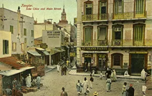 Images Dated 3rd April 2019: Rue Principale and Petit Soko, Tangier, Morocco