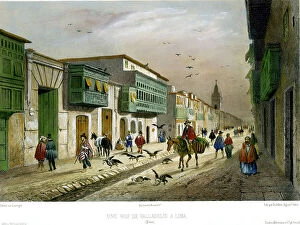 Peru Collection: Rue De Valladolid, Lima, Peru