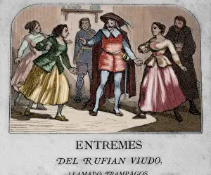 Farce Prints: The Ruffian widower named Trampagos (El Rufian viudo llamado