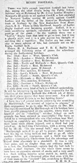 Cardiff Prints: Rugby Football feature - Newport and Cardiff Ladies teams