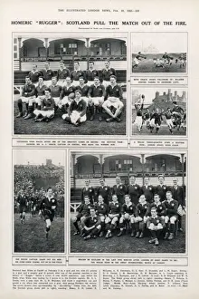 Cardiff Prints: Rugby International Match - Scotland vs Wales at Cardiff