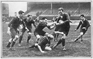Tackling Prints: Rugby match Middlesex 7s 1930