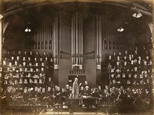 Images Dated 5th August 2016: Rugby School orchestra and choir, c.1907