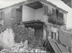 Corrugated Prints: Ruined building in Zakynthos, Greece