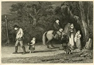 Images Dated 7th September 2018: The Ruined Family by E V Rippingille