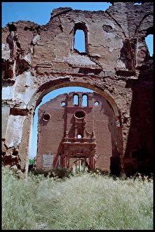 Images Dated 8th December 2015: Ruined interior church, Belchite, Spain