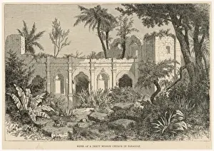 Jesuits Prints: Ruined Jesuit Mission