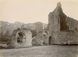 Ruined medieval building, North Wales Date: circa 1889