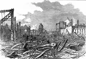 Images Dated 15th February 2005: The Ruins of the Alexandra Palace, 1873