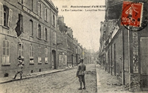 Amiens Gallery: The ruins of Amiens - post WWI